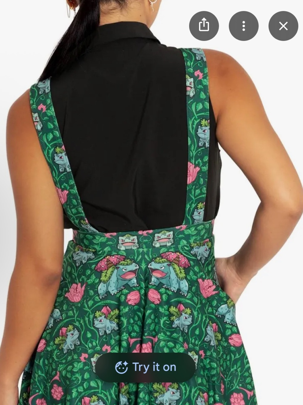 BlackMilk Pokemon Bulbasaur Dress Medium Comicon Cosplay Nostalgia NWOT - Picture 2 of 10